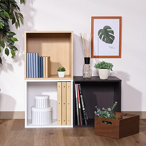 不二貿易(Fujiboeki) キューブボックス オープンラック 幅34.5×奥行29.5×高さ34.5cm ナチュラル 収納 カラーボックス |  | 02