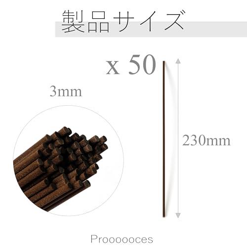 ディフューザー スティック 23cm 直径3mm 50本 リードアロマスティック ラタンスティック リードディフューザー スティック 人工繊維素 |  | 01