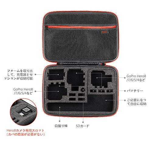 HSU gopro収納ケースGoPro Hero13/12/11/10/9/8/7/6/5対応 及び他のアクションカメラ 収納バッグ アクセサリ |  | 02