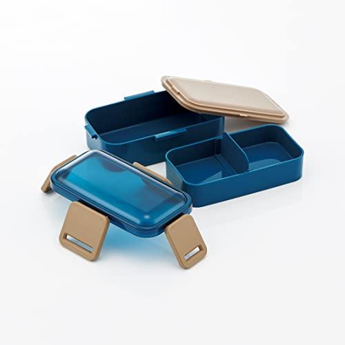 スケーター(Skater) 弁当箱 オーシャンブルー 600ml 抗菌 ふんわり盛れる ドーム型フタ 2段 女性用 日本製 PFLW4AG-A |  | 01