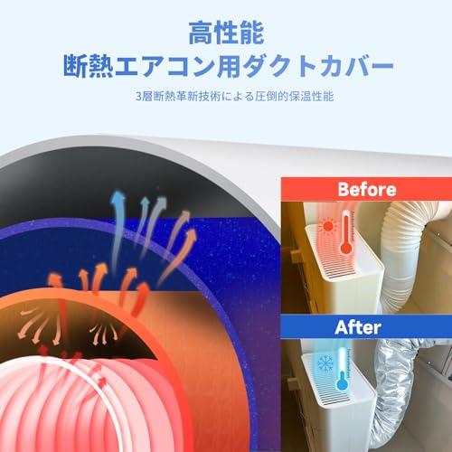ArchiMax スポットエアコン対応用ダクトホースカバー ポータブルエアコン 移動式エアコン用ダクトカバー　防水・防塵・コンパクト |  | 01