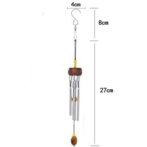 WOAIX ミニ 風鈴 夏の風物詩 ウィンドチャイム 屋内 屋外 涼しい 金属 石 装飾 金運 音色（小） 風鈴 wind chime アルミ |  | 02