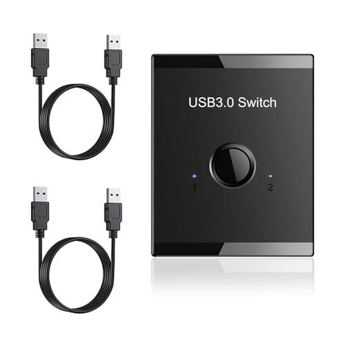 サムコス usb3.0 切り替え器 usb切替器 手動切替機 pc2台用 5Gbps高速転送 キーボード マウス プリンタ セレクター 切り替え | 