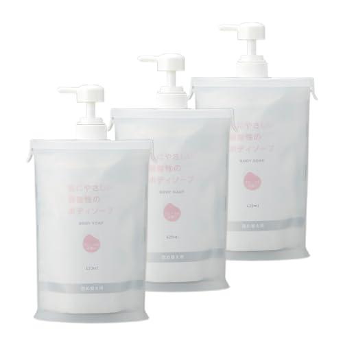 アイメディア ディスペンサー ホワイト3個組 500ml対応 シャンプ