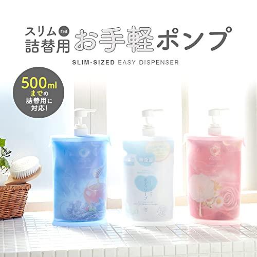 アイメディア ディスペンサー ホワイト3個組 500ml対応 シャンプ