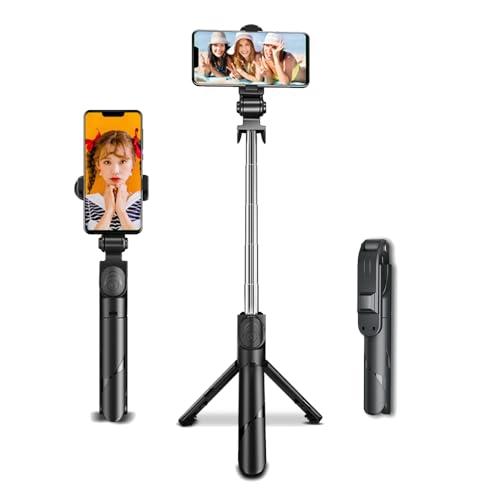 自撮り棒 スマホ 三脚一脚兼用 セルカ棒 iphone 対応Android対応 bluetooth スマホ スタンド 撮影セルフィースティック | 