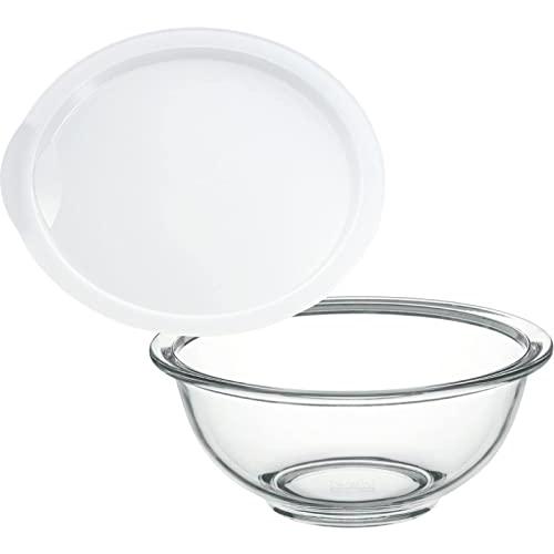 iwaki(イワキ) 耐熱ガラス ボウル 丸型 1.5L + レンジカバー 1.5L用 | 