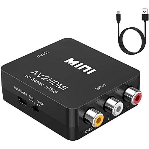 RCA to HDMI 変換コンバーター AV to HDMI 変換器 USBケーブル付きhdmiをサポートする旧式テレビネットワークセットトッ | 