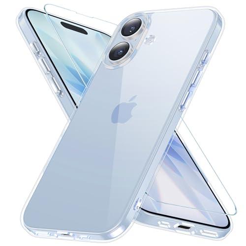AXAG iPhone 17 用 ケース クリア ガラスフィルム付き アイフォン17 耐