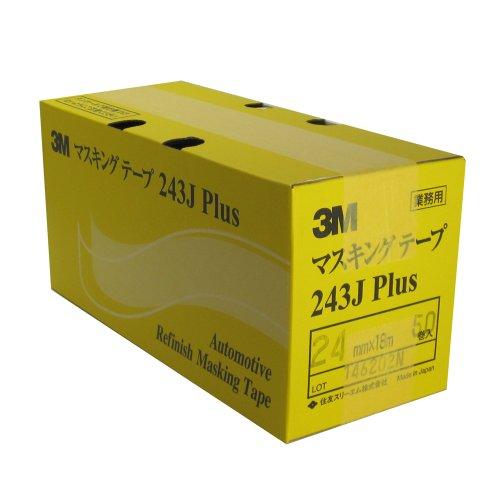 3M No.243J PLUS マスキングテープ 24mm×18M 50巻入 | 