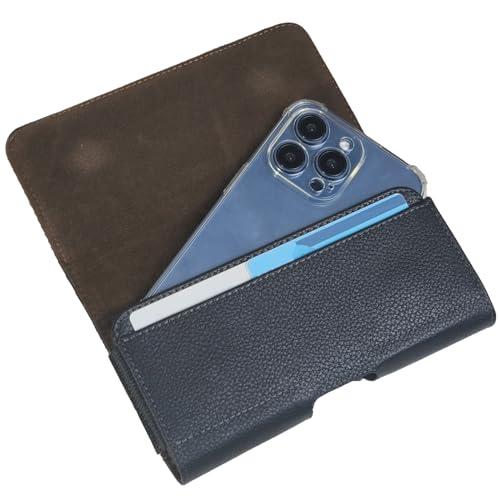 スマホ ベルトケース QBeau スマホホルダー ベルト スマホケース ベルト通し 携帯ホルダー 携帯ケース 携帯ポーチ 横型 革 マグネット開 |  | 02