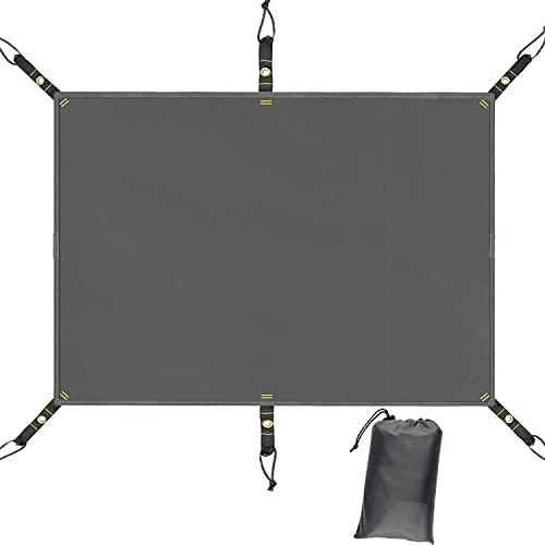 Farfly テントシート 防水加工 耐水圧3000mm グランドシート 厚手 アウトドア キャンプ 登山 ハトメつき 取付簡単 収納袋付き ( | 