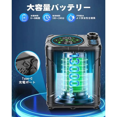 ポータブルシャワー USB充電式・13000mAhTipkook 電動シャワー デ