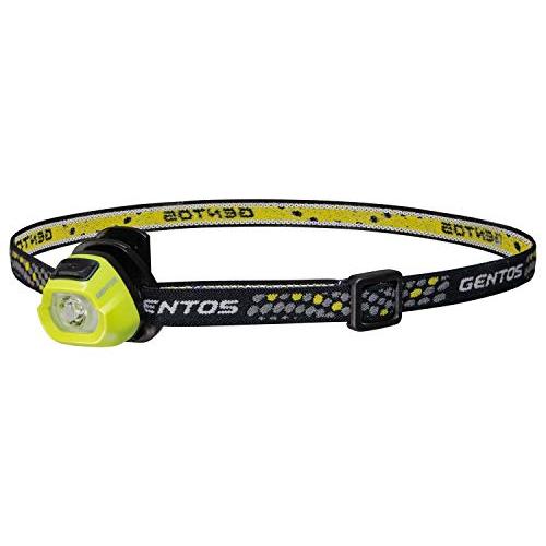 GENTOS(ジェントス) LED ヘッドライト 小型 軽量32g 電池式(CR2032) 20ルーメン HC-24YG 登山 釣り イエロー | 