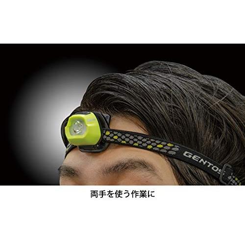 GENTOS(ジェントス) LED ヘッドライト 小型 軽量32g 電池式(CR2032) 20ルーメン HC-24YG 登山 釣り イエロー |  | 01