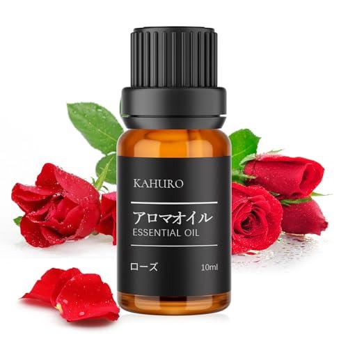 Kahuro ローズ 精油 10ml エッセシャンオイル 純天然抽出 バラ アロマオイル ナチュラル アロマディフューザー用 加湿器用 薔薇 フ | 