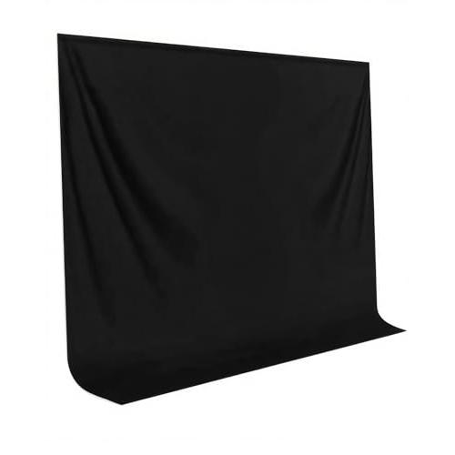Hemmotop 撮影用 背景布 黒 3m x 2.4m 撮影 布 無反射と反射面があり
