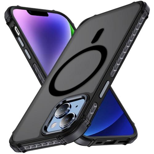 iphone 13 ケース iphone SE4 ケース iphone 14 ケース スマホカバー マット半透明 マグネット搭載 ワイヤレス充電 | 