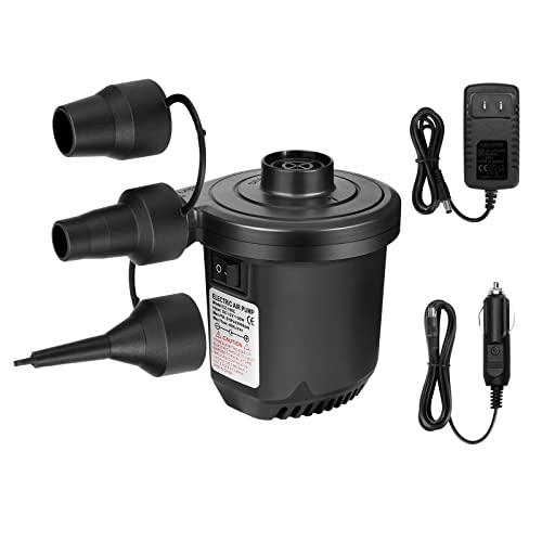 電動 空気入れ プール ポンプ くうきいれ 電動エアー電動ポンプ 空気入れ 空気抜き 両対応 AC電源100V 3種類のノズル付き PSE認証済 | 