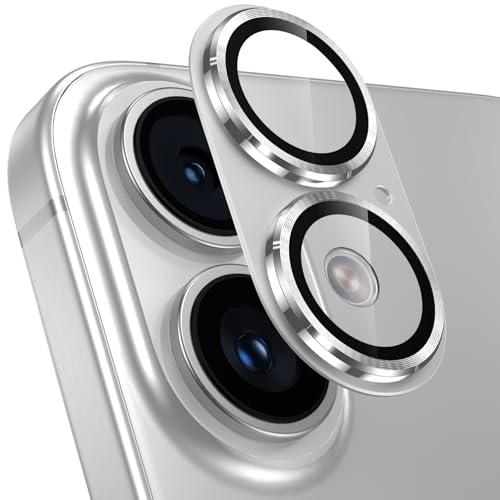 カメラフイルム iPhone16/16 Plus用 カメラ保護 全面保護 9H強化ガラス アルミ合金 アイフォン16/16plus レンズカバー | 