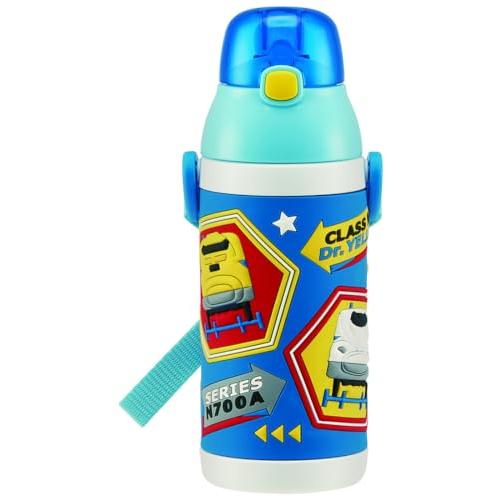スケーター(Skater) ステンレス 子供用 水筒 380ml ストロー飲み 3D プラレール SSPV4 ブルー | 