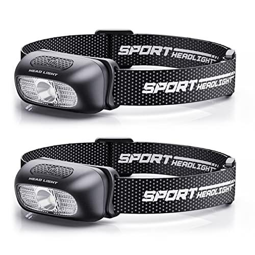 ヘッドライト USB充電式 高輝度 LED ヘッドライト 5種点灯モード 赤＆白ライト SOS点滅 頭につけ ヘッドランプ 防水防塵 60°角度 | 