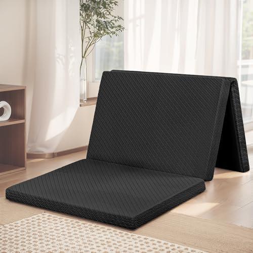 マットレス シングル 三つ折り 純高反発 一体型 折りたたみ 高反発マットレス マットレス シングル 3つ折り- ATOPEN 高反発マットレス 厚さ6cm