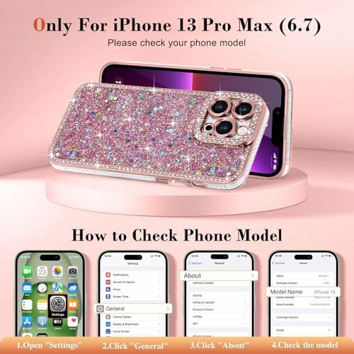 Lafunda iPhone 13 Pro Max 用 ケース キラキラ ラメ ダイヤモンド