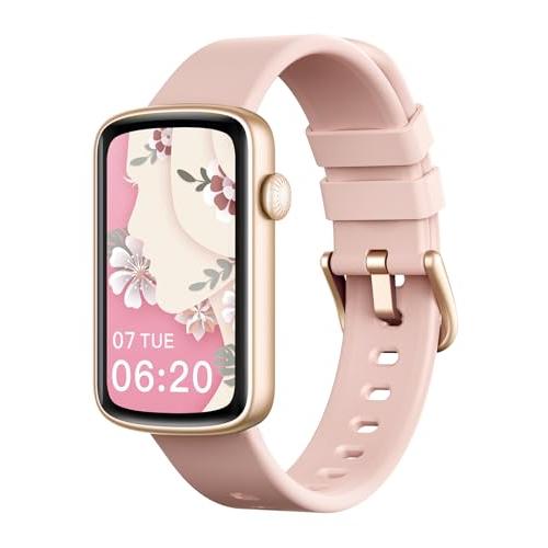 SHANG WING スマートウォッチ レディース iphone対応 アンドロイド対応 リストバンド型 腕時計 1.47インチ大画面 フルタッチ | 