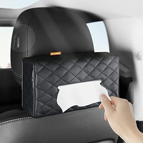 JEYODA車用ティッシュケース車載ティッシュホルダー車内装飾ティッシュケースヘッドレスト/手すり/ダッシュボード/サンバイザー取付puレザー素 | 