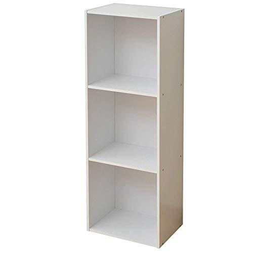 山善(YAMAZEN) A4収納カラーボックス3段 ホワイト KGAB-3(WH) | 