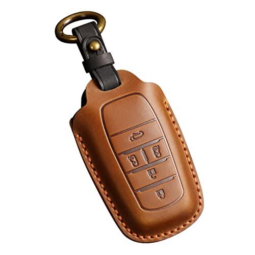 [YANMW] 新型 ヴォクシー ノア 90 系 キーケース レザー キーホルダー 本革キーホル (ブラウン) | 