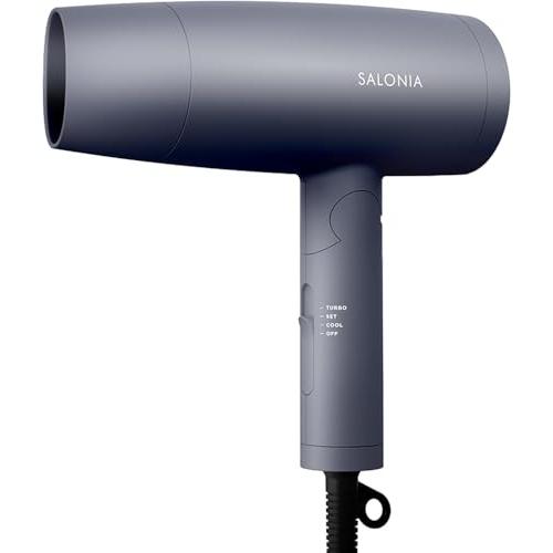 SALONIA サロニア スピーディーイオン ドライヤー 大風量 速乾 軽量 マイナスイオン ヘアドライヤー SL-013GR グレー | 