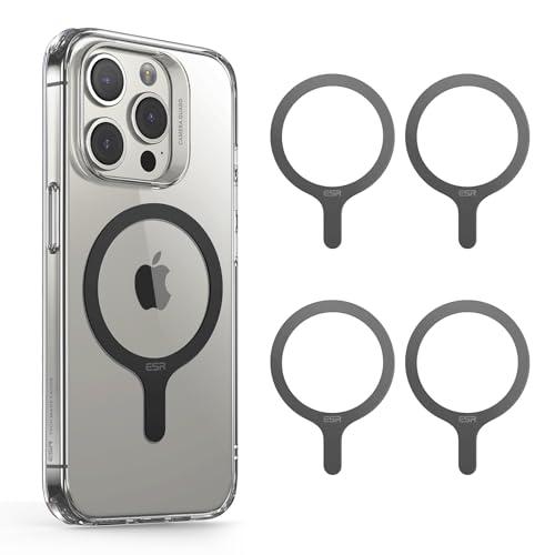 ESR magsafe リング マグセーフ シール 強力吸着 マグネットリング 磁気ワイヤレス充電対応キット 超薄型 MagSafe対応メタルリ | 