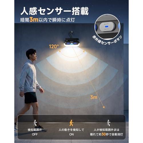 2026新登場HAGOOGI ランタン ledランタン キャンプライト 人感センサー