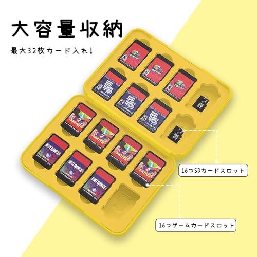 For Nintendo Switch ゲームカードケース 16枚スイッチカード＆16枚SD