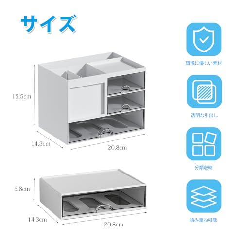 RAIN QUEEN 小物入れ 卓上収納 デスクオーガナイザー ペン立て 文房具 収納 卓上収納 引き出し 収納 小物ボックス 小物収納 引き出 |  | 01