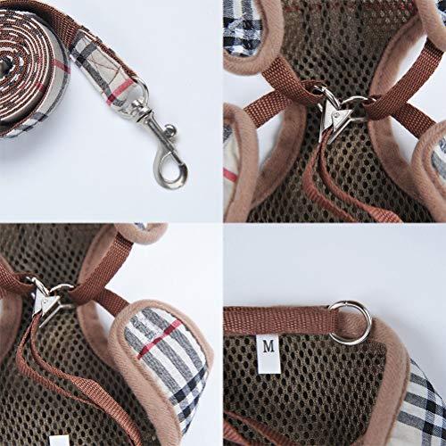犬ハーネスメッシュ小中型犬ナイロンペ ット胴輪 通気可調節猫用首輪かわいい 犬用ハーネスナイロン、子犬用調整なソフトメッシュベストハーネスリード |  | 02