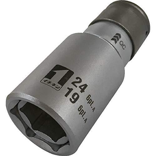 イチネンアクセス MUST TOOL(マストツール) ソケット IM-4W1924O-6K QCソケット ダブル 19/24 6角 19823 | 