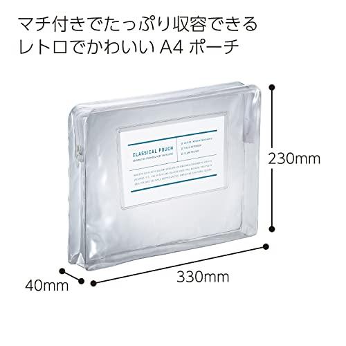 コクヨ ポーチ ガジェットポーチ ペンケース 筆箱 A4 大容量 シンプル 透明 クラシカルポーチ F-VBF230T |  | 01