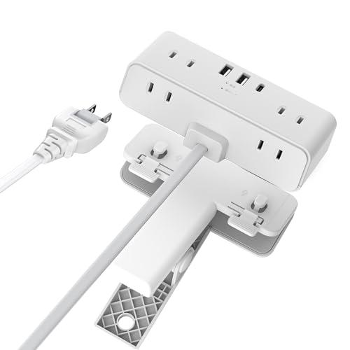 エムサイン(Mscien) 電源タップ クリップ 延長コード 3m usb付き 1個
