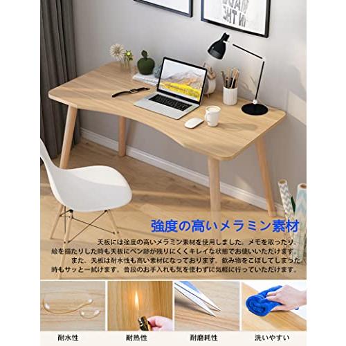 Rshtong デスク パソコンデスク 勉強机 北欧 木製 机 幅100cm×奥行50cm PCデスク 在宅勤務 リモートワーク用 おしゃれテー |  | 02