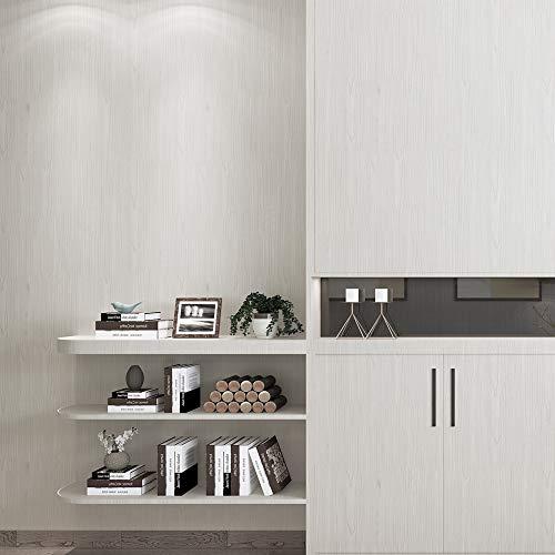 リメイクシート 壁紙シール 木目 白 厚手 カッティングシート 剥がせる壁紙 ホワイト 61cm*10m ナチュラル マット 木目調 白 ドア |  | 01