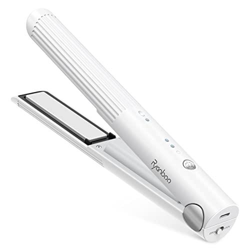 Ryanboo コードレスヘアアイロン USB充電式ヘアアイロン コードレス ミニ ストレートアイロン コードレス ワイヤレス ヘアアイロン 持 | 