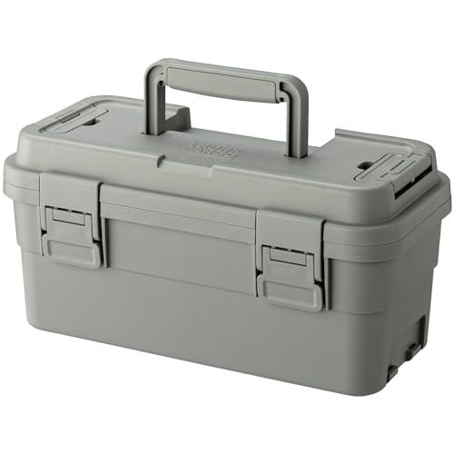 リス(RISU) 収納ボックス トランクカーゴ スタックカーゴ 約6L グレー 日本製 S-6 ツールボックス 屋外収納 キャンプ 防水 GHO | 