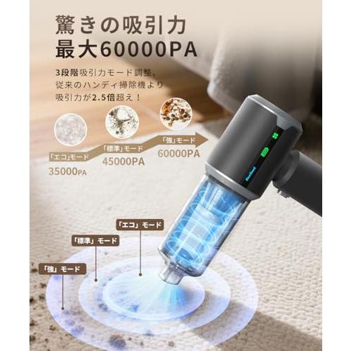 STANLEY 掃除機 2段階吸引モード BeeTool ハンディクリーナー 多機能 3種吸引モード＆ディスプレイ搭載