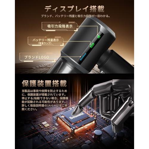BeeTool ハンディクリーナー 多機能 3種吸引モード＆ディスプレイ搭載