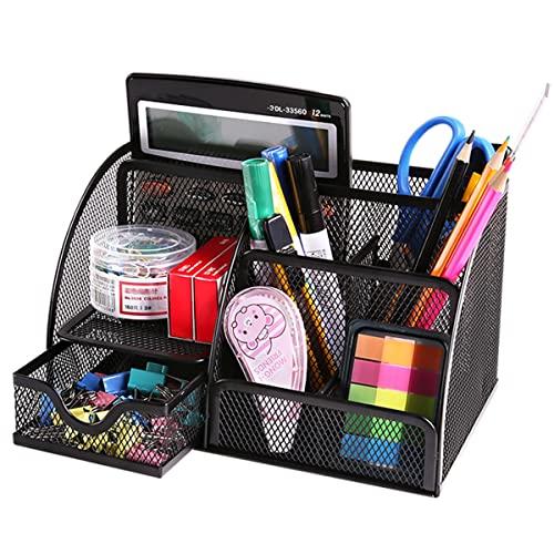Cyoua デスクオーガナイザー 卓上収納 ボックス 卓上 小物入れ デスク 収納 引き出し スチール製 小物ケース 金属製 文房具 収納 大容 | 