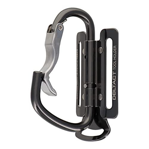 三共コーポレーション DBLTACT 軽量可動式アルミツールフック　湾曲ゲート×爪付き　ガンメタ DT-ABM-G | 