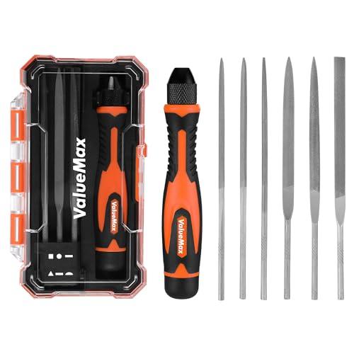 ValueMax ヤスリセット 7本組(ヤスリ6本 ハンドル1本) ミニやすり